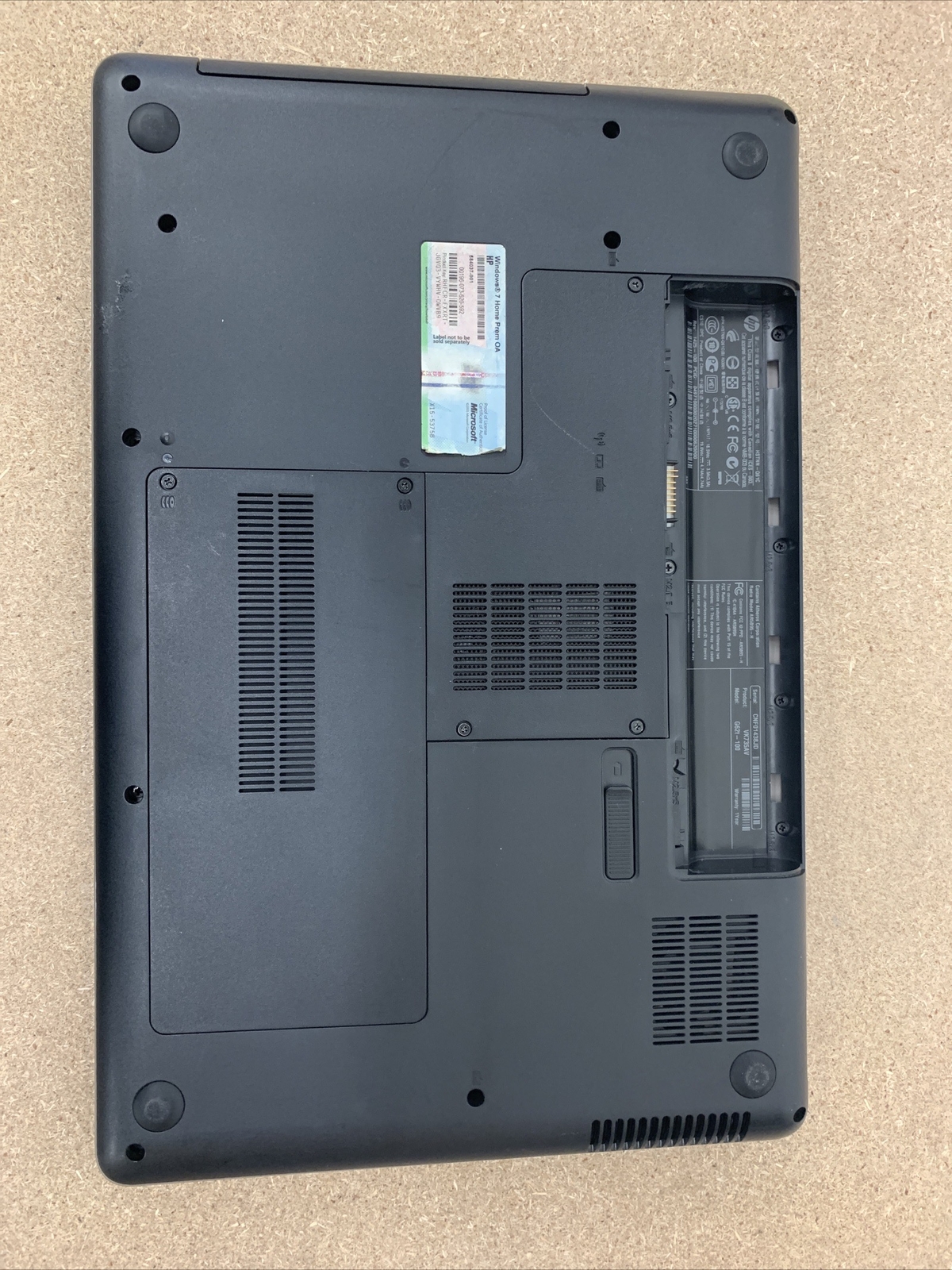 819 – HP G62t-100 FOR PARTS / AS-IS