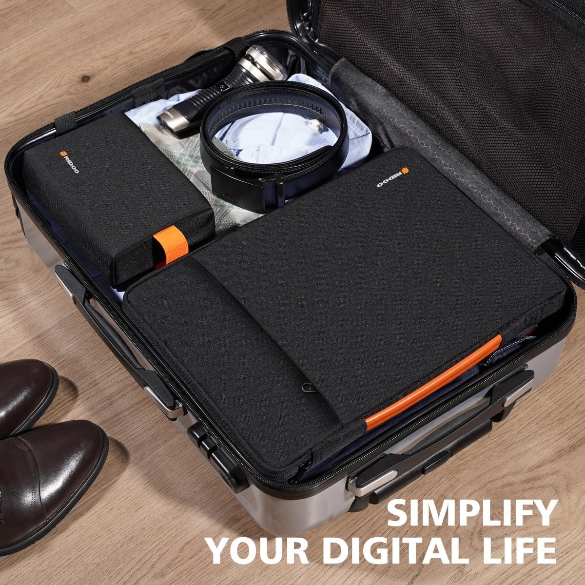 NIDOO Black Laptop Sleeve Carrying Case for 17.3″ Lenovo Legion 5 / 5i / L340
