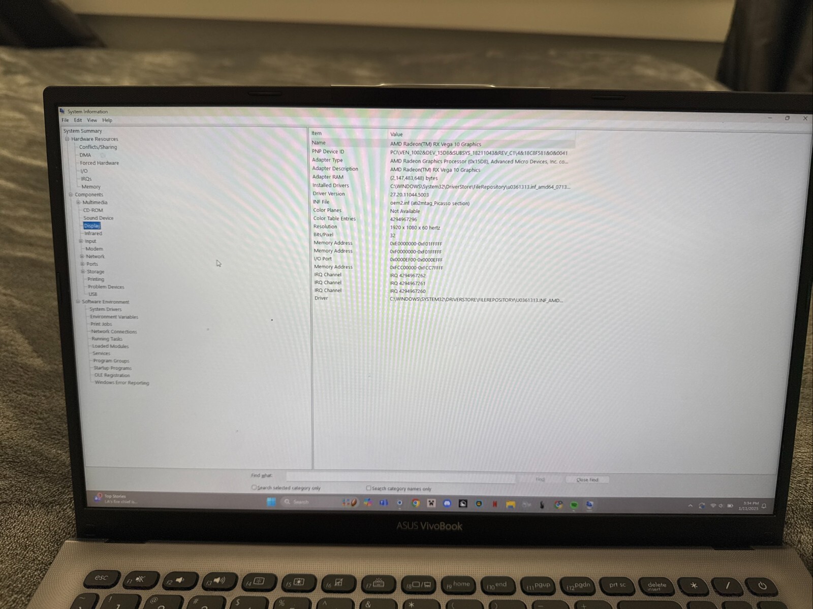 ASUS VivoBook X512DA/F512DA – AMD Ryzen 7 3700U Processor – 8GB Ram – 512 GB SSD