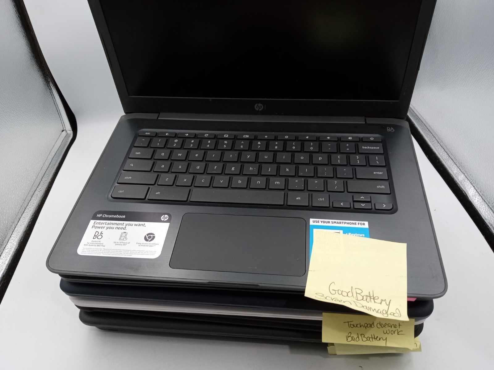 Lot of 7 – HP Chromebook 14 – 14″ Laptops – FOR PARTS – VARIOUS ISSUES -RR