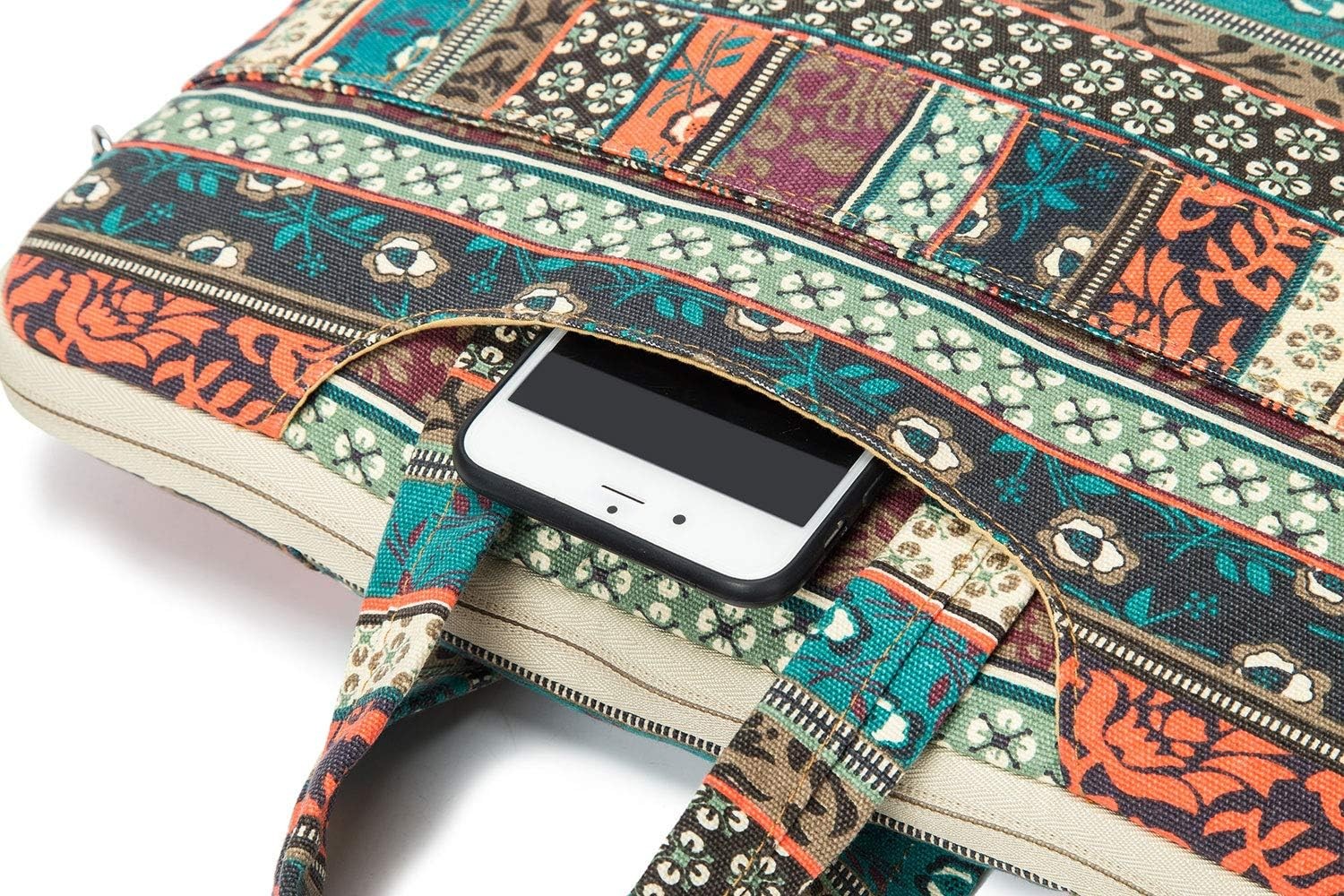 New Bohemian 360° Protective Water-Resistant Canvas Laptop Sleeve for MacBook Pr