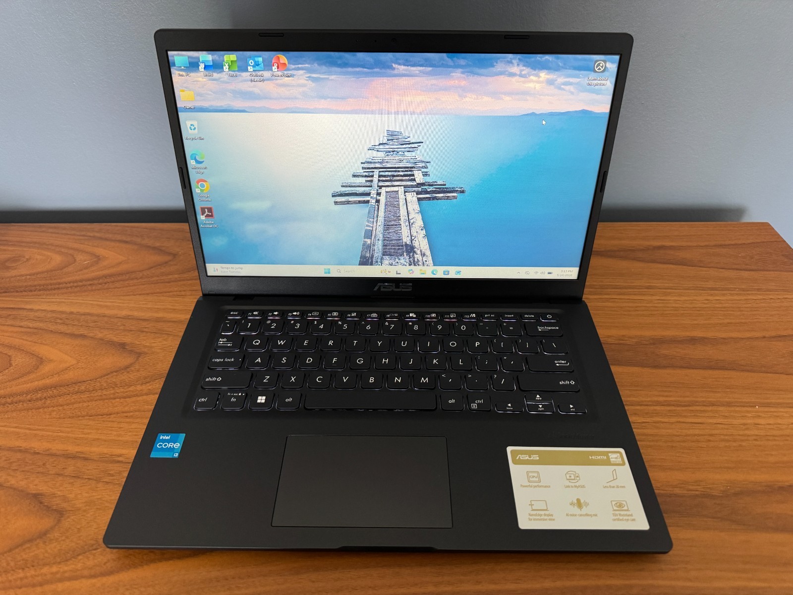 Asus Vivobook 14″ HD Laptop Intel Core i3-1115G4 8GB 256GB SSD W11H