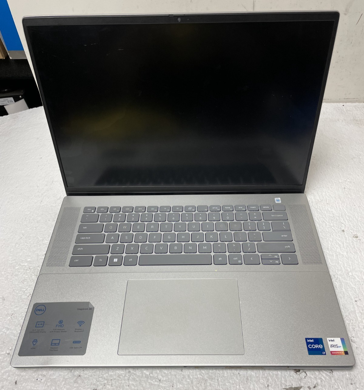 Dell Inspiron 16 5620 16” Intel Core i7-12th 8GB RAM NO SSD BrokenScrn Part READ