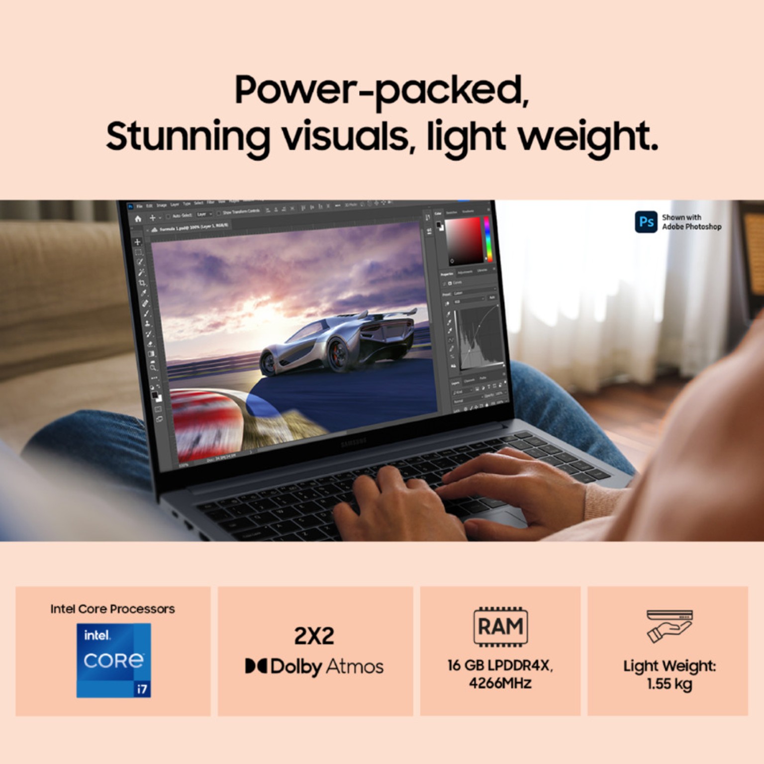 Samsung Galaxy Book4 Metal Intel Core i7 13th Gen 1355U|16 GB/512 GB SSD