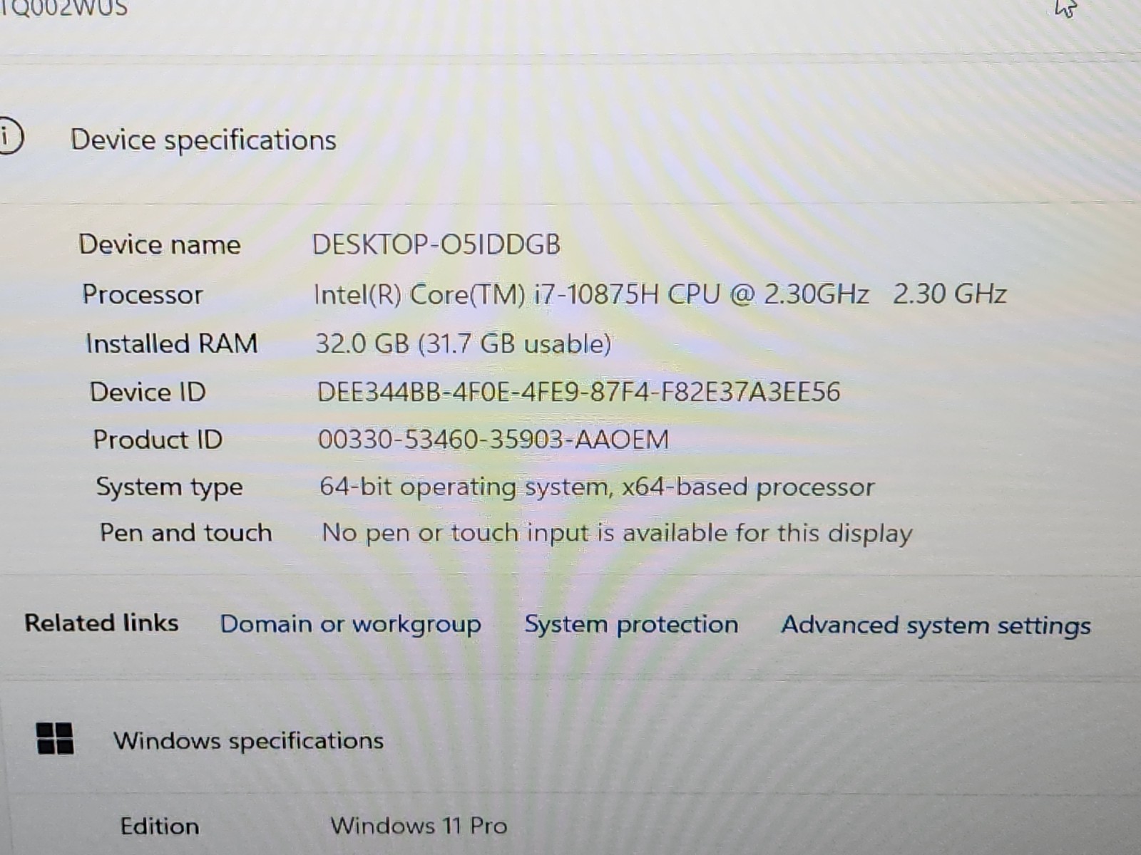 Lenovo ThinkPad P15V Gen 1 15.6″ FHD i7-10875H 2.30GHz 32GB RAM Windows 11 Pro ~