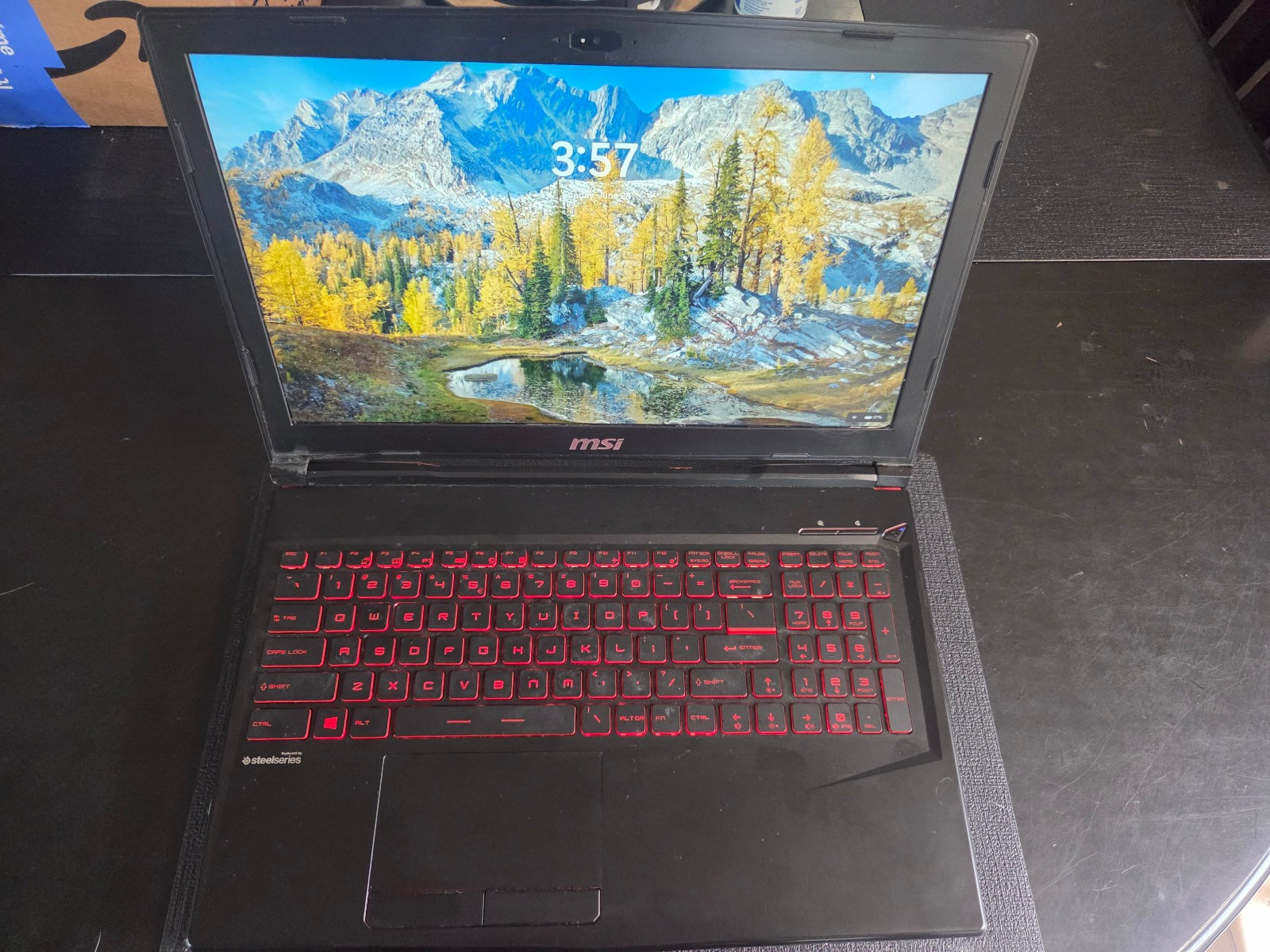 MSI GL63 8RD-210, i7-8750H, 8 GB, Win11 Pro, 256GB SSD+1TB, nVIDIA GTX 1050Ti