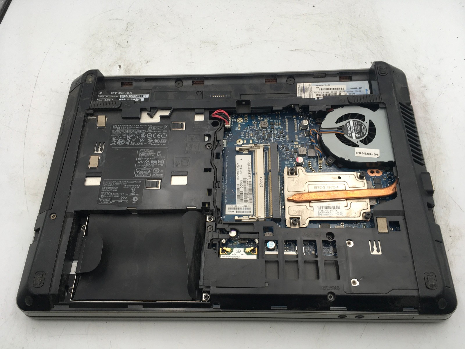 HP PROBOOK 4430S – BOOTS TO BIOS – INTEL I5 2450M – NO RAM – NO OS – READ – BB!!