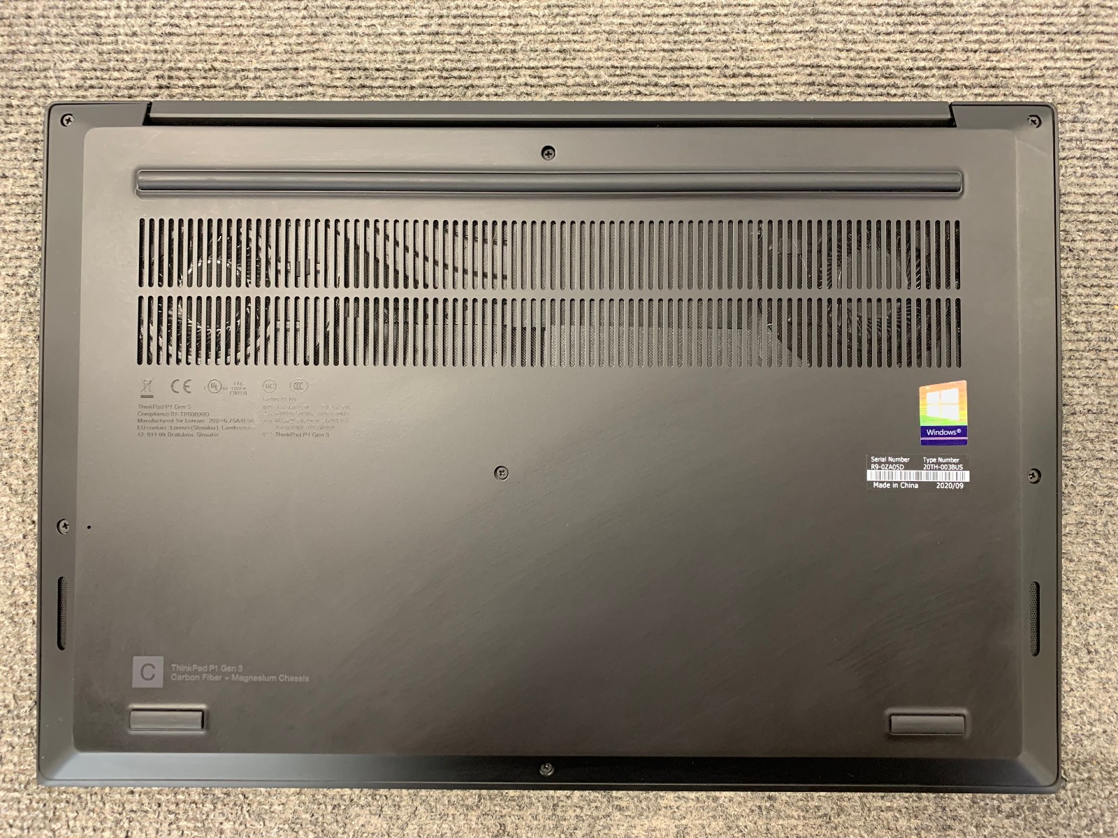 Lenovo ThinkPad P1 Gen 3 15.6″ Laptop i7-10850H 16GB RAM 512GB NVMe