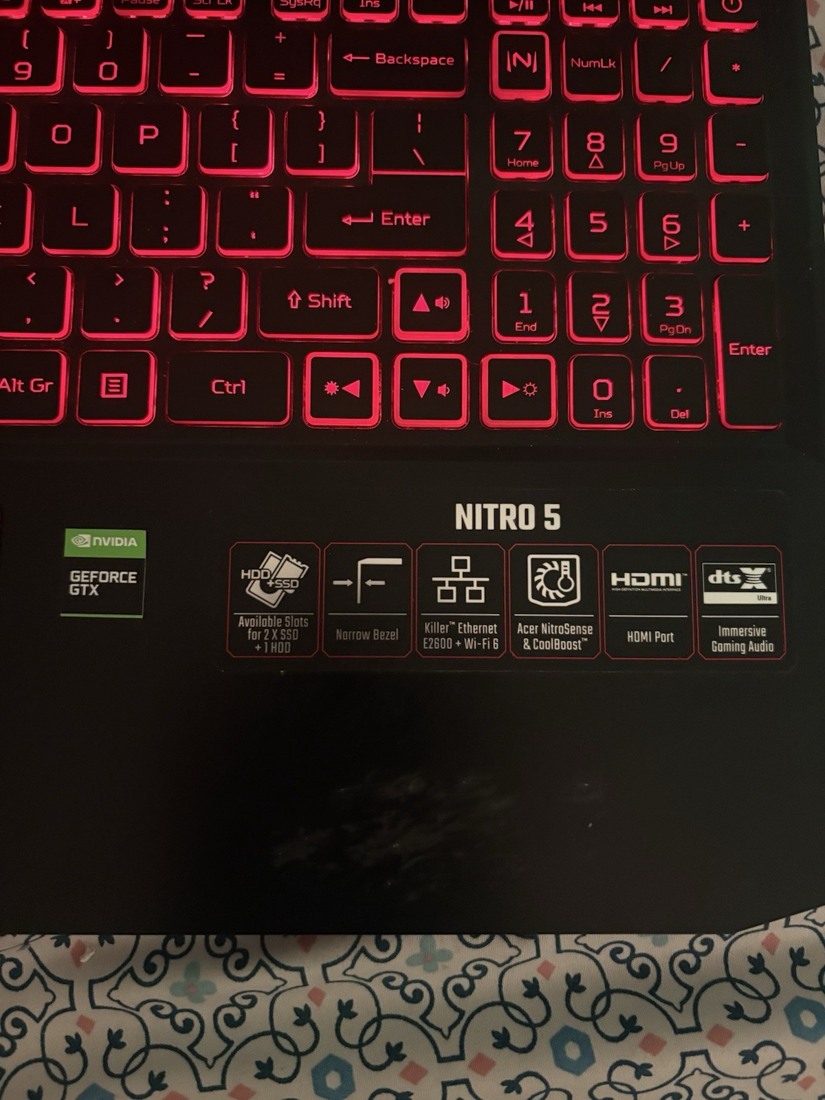Acer Nitro 5 AN515-54-5812 15.6″ i5 9th Gen GTX 1650 8GB 256GB SSD