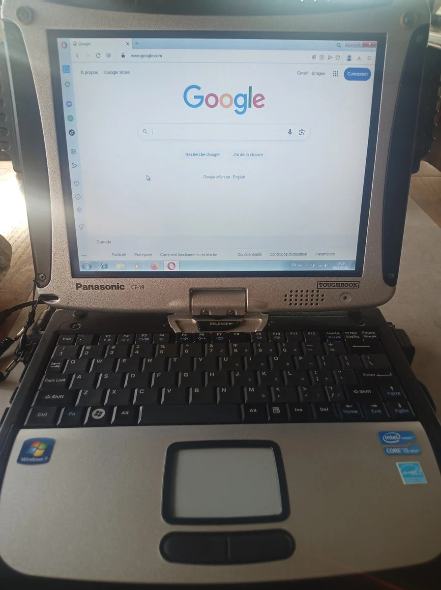 Rugged Panasonic Toughbook CF-19 MK6 i5 2.6GHz 16GB 250GB SSD GPS Win7 + Docking