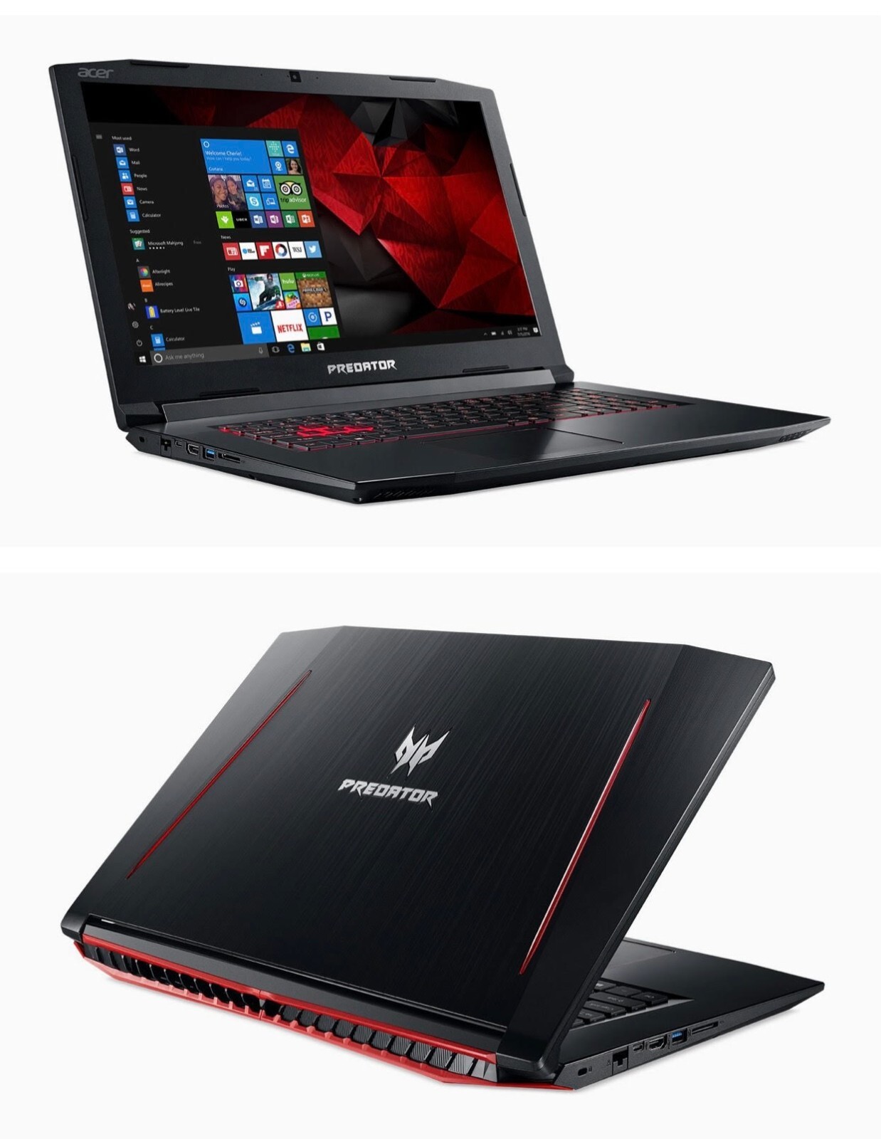 Acer Predator Helios 300 (i7 Processor GTX 1060 16GB Ram)17.3″ Full HD 1920×1080