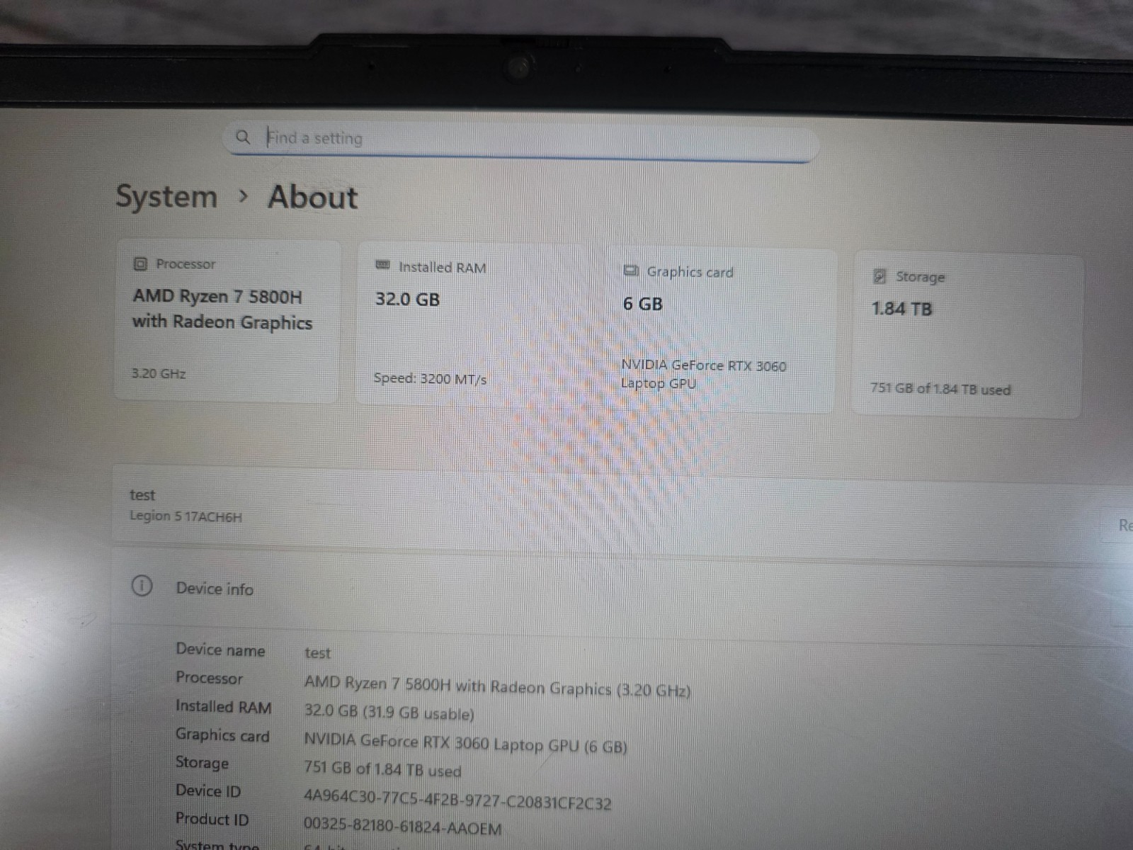 Lenovo Legion 5 17.3″ Gaming Laptop | Ryzen 7 5800H | RTX 3060 | UPGRADED 32GB