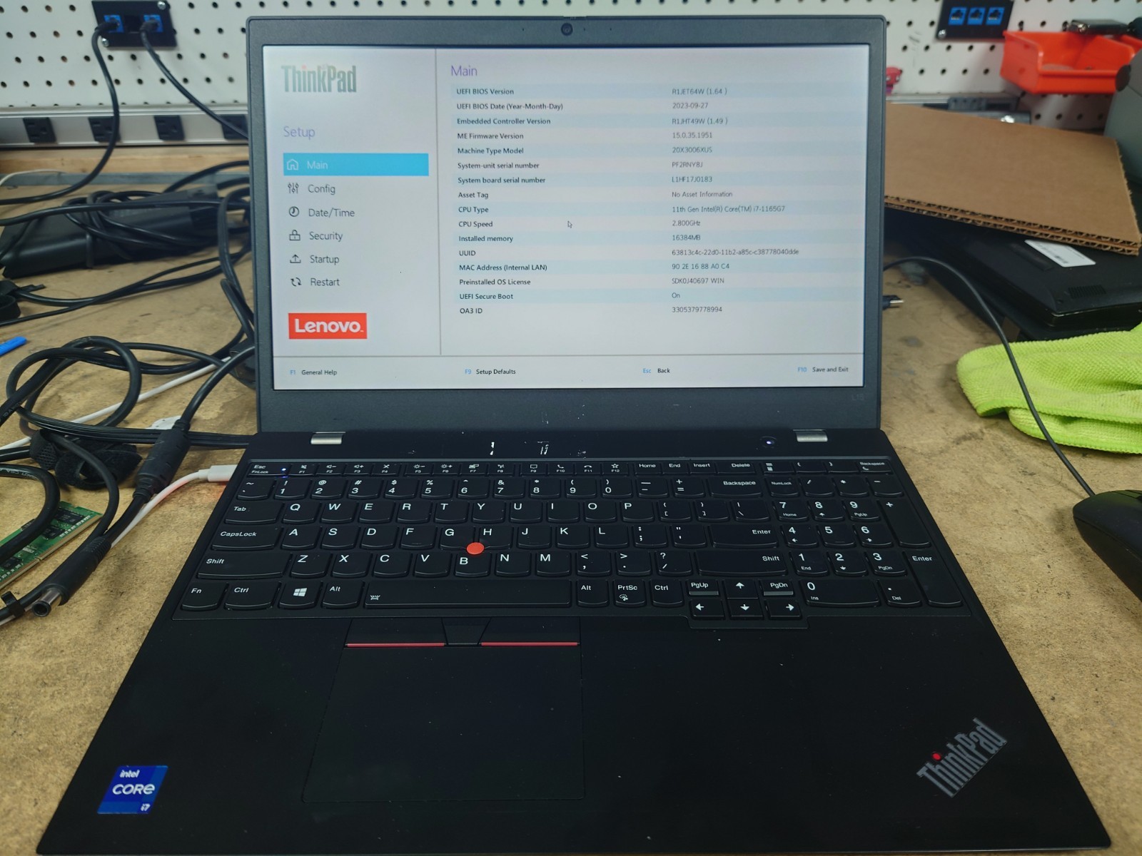 Lenovo ThinkPad L15 Gen 2 15.6″ FHD i7-1165G7 16GB RAM 256GB SSD No OS