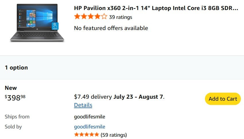 HP Laptop 14” TOUCHSCREEN 2-IN-1 x360 Convertible 16GB RAM 512GB WIN 11 WRNTY