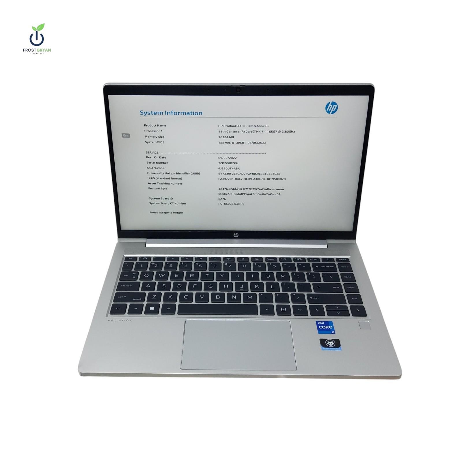 HP PROBOOK 440 G8 Laptop i7-1165G7@2.80GHz 16 GB 512 GB No OS Grade C [READ]