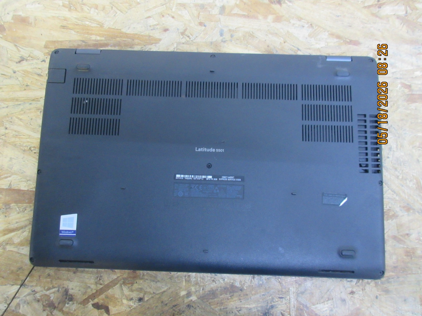 Dell Latitude 5501 i5-9TH @ 2.40GHz 8GB RAM 256GB SSD Win11 Pro Laptop.