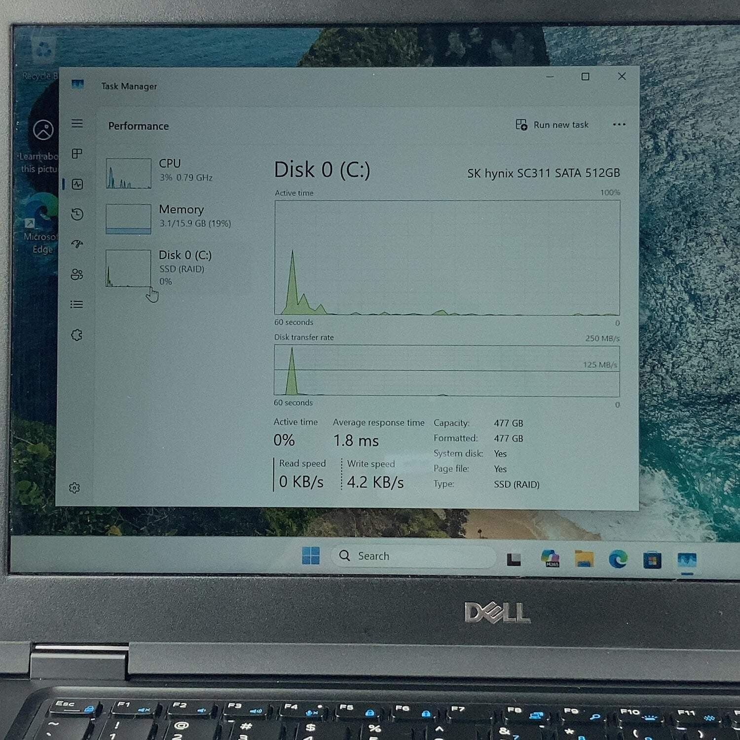 Dell Latitude 5490 14″ i7-8650U 1.9GHz 16GB RAM 512GB SSD NO CHARGER