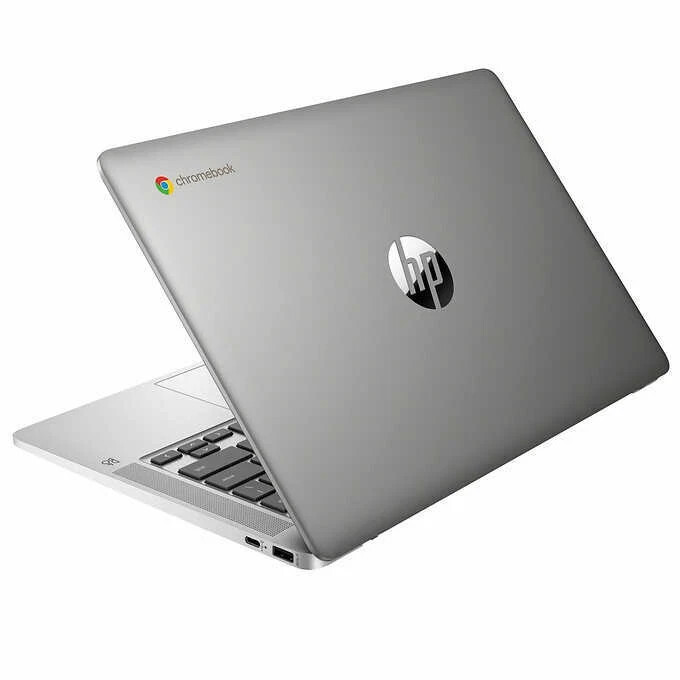 HP 14″ Chromebook Bundle – Intel Celeron – 1080p – Bonus Sleeve & Wireless Mouse
