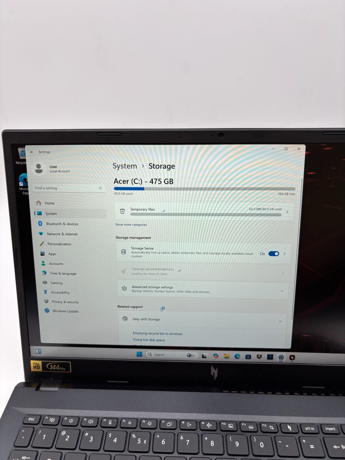 Acer Nitro V 15 ANV15-51 15.6″ 512 GB SSD 16 GB RAM i5-13420H RTX 3050