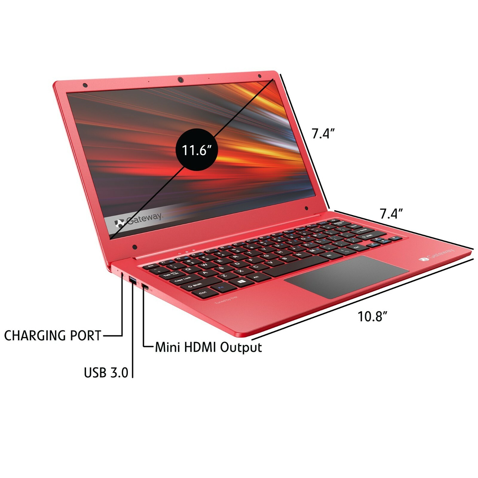 Gateway 11.6″ Ultra Slim Notebook HD Intel Dual Core 64GB eMMC 4GB RAM Micro 365