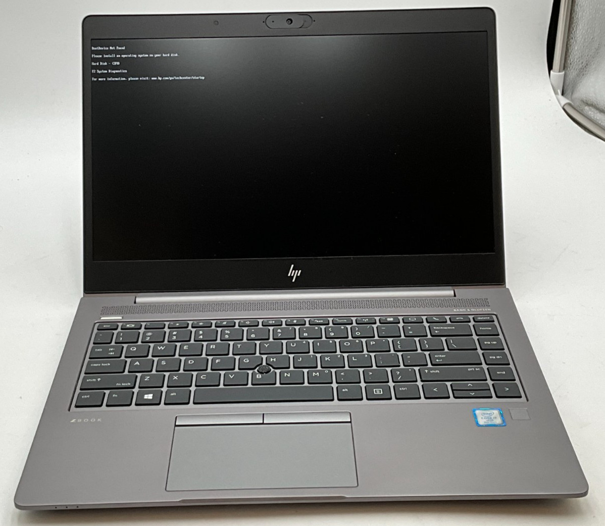 HP ZBook 14u G5 4VY18US i7-8650U 1.90G 8GB no os NVMe LAPTOP 5CG833382J