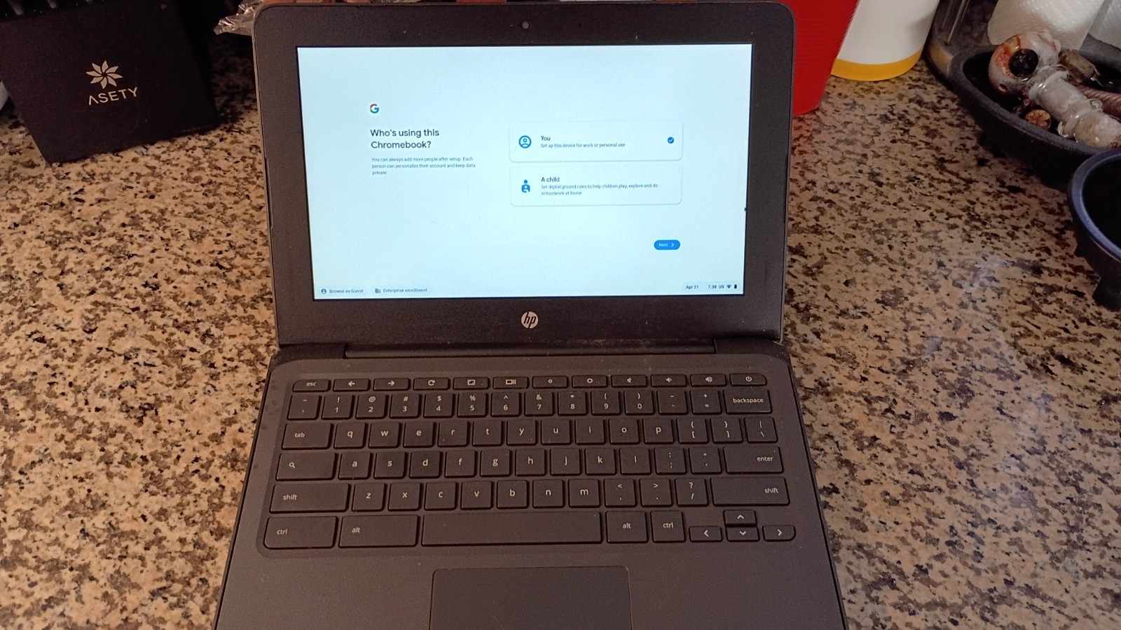 HP Chromebook 11a-nb0013dx 11.6 inch (32GB, Intel Celeron, 4GB) Ash Gray