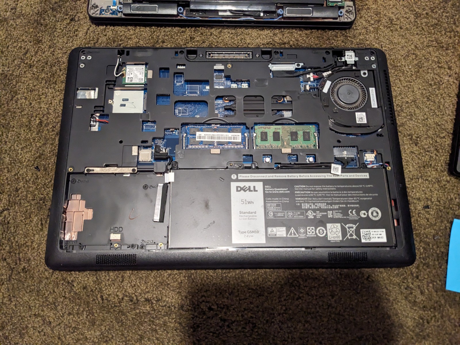 Dell Laptop Lot (4) Latitude 7480, E5550, F7470, Inspiron 5000 For Parts Repair