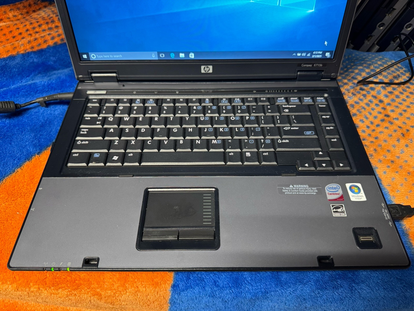 HP 6710b 15.4”, Win10pro, Intel C2D 2.20, 150 GB, 2.5 GB, DVD-RW, Wifi, #005