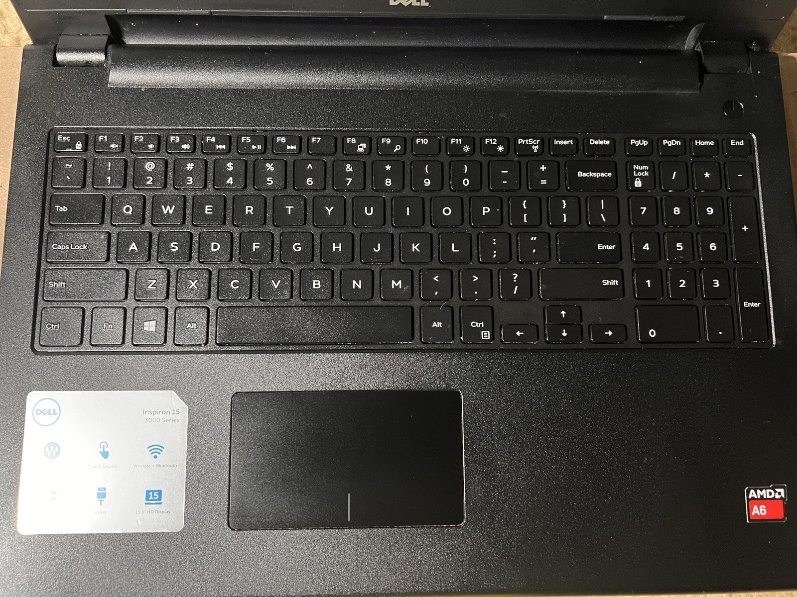 Dell Inspiron 3541,15.6” Touch Screen,Win11 Pro,8G Ram,250G SSD, AMD-A6-6310,