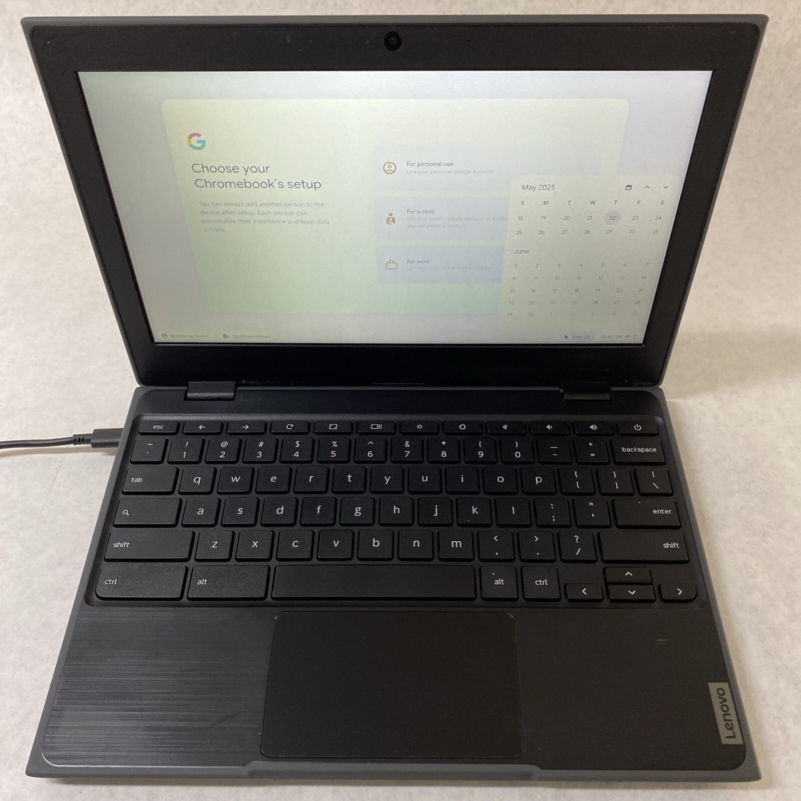 Lenovo 100e Chromebook 2nd Gen 82CD 11.6″ AMD A4-9120C 1.60GHz 4GB RAM 16GB READ
