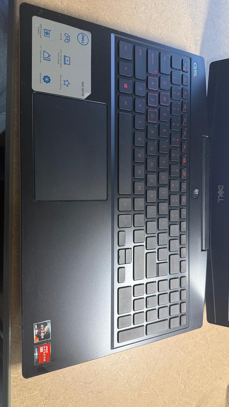 Dell G5 SE Gaming Laptop (G5 5505) Ryzen 7 4800H Radeon RX 5600M 6GB