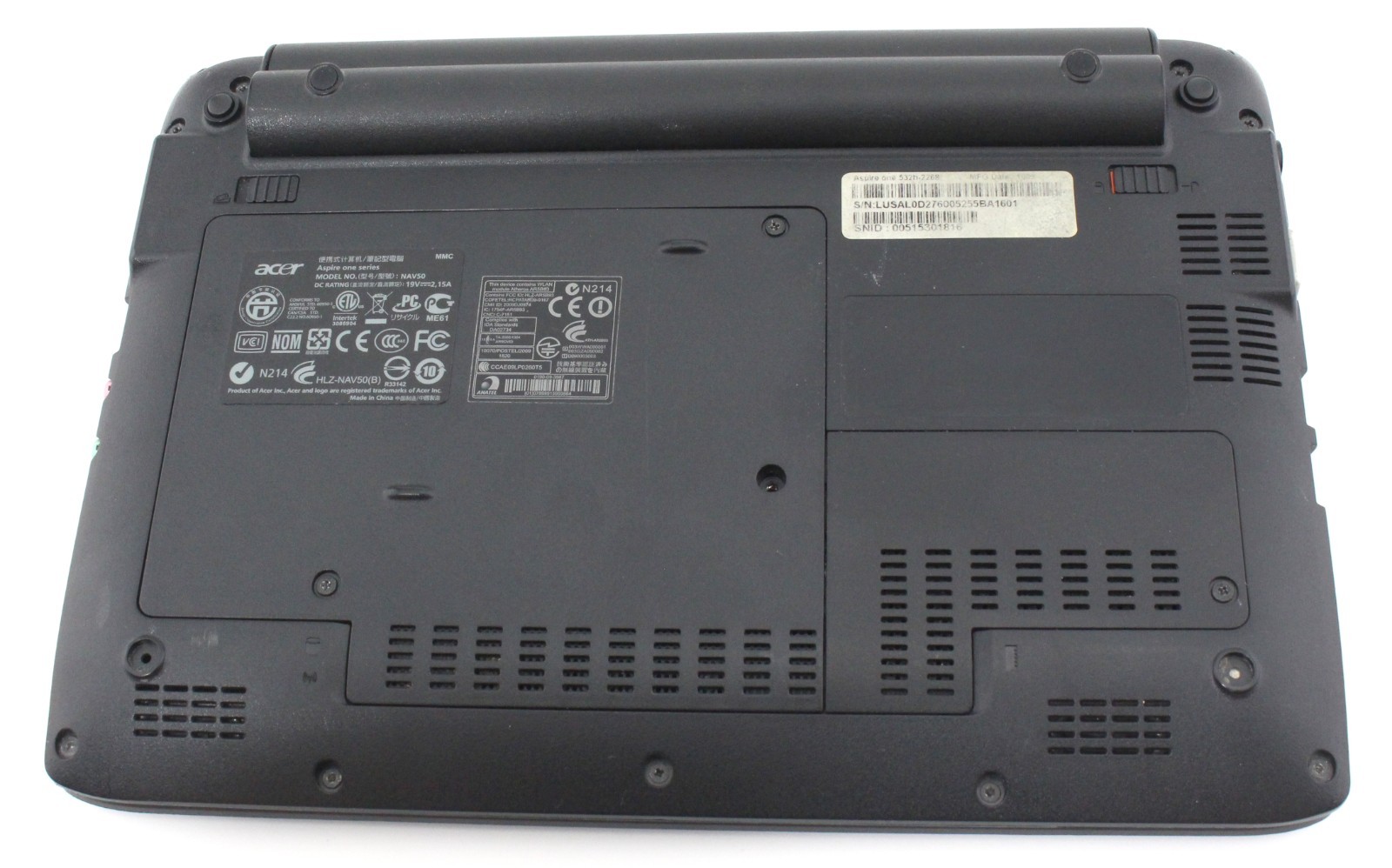 Acer ASPIRE ONE nav50 10″ 1.66 GHz Intel Atom 160GB HDD 1GB RAM win 10 ; 6181881