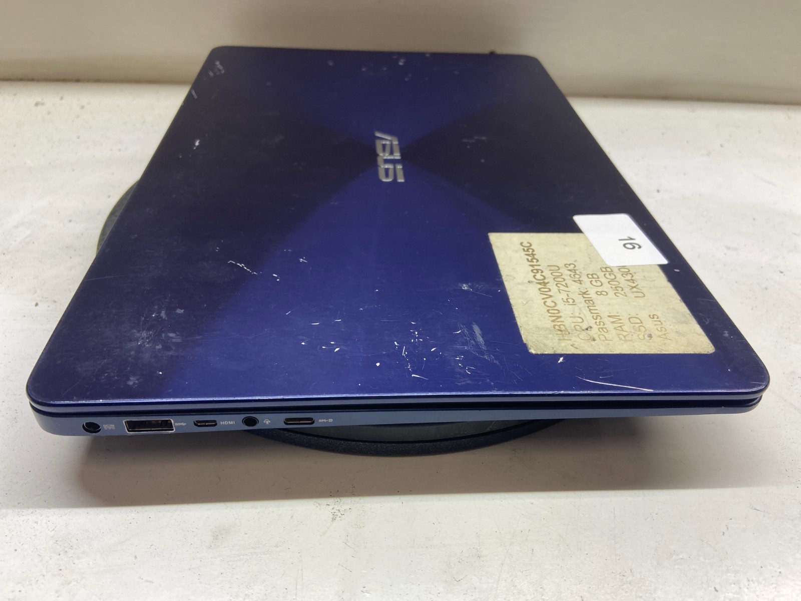Asus Zenbook UX430U Intel Core i7-7500u 2.7GHz 8GB NO HDD