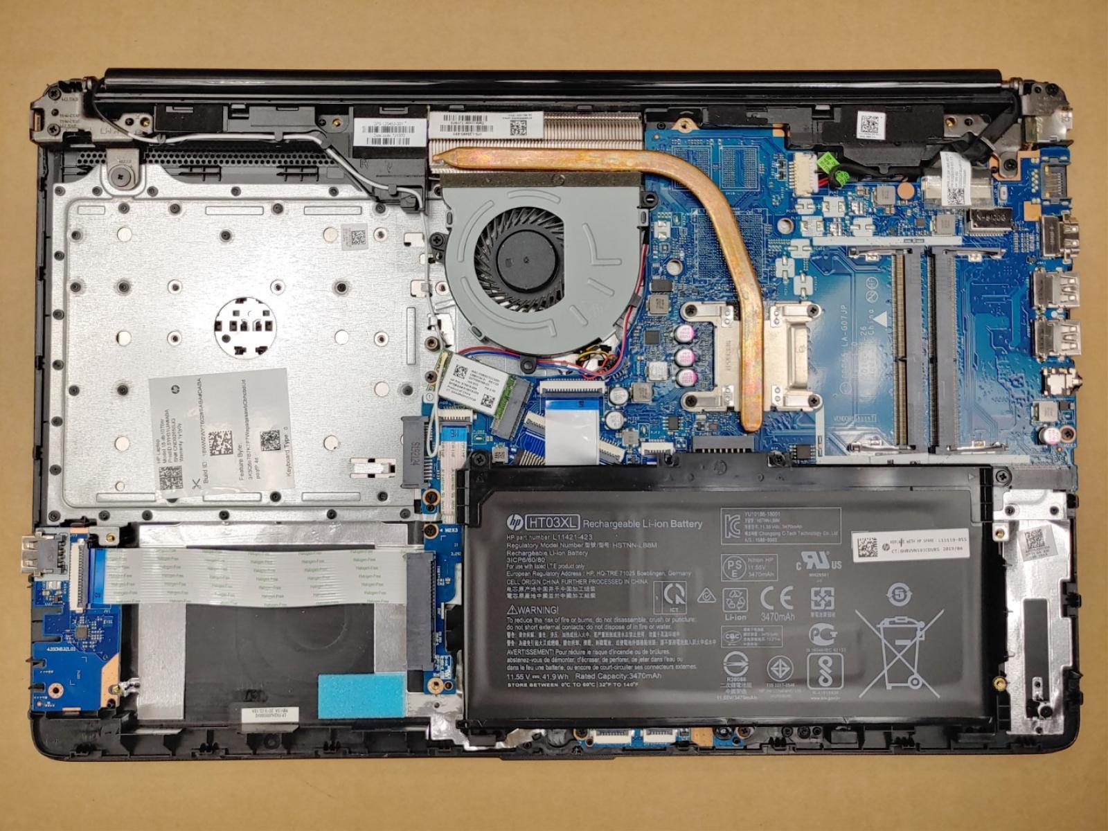 HP 15-db1076nr 15.6″ AMD Ryzen 3 3200U✔*NO RAM/NO SSD/NO AC**NO POWER**BAD JACK*