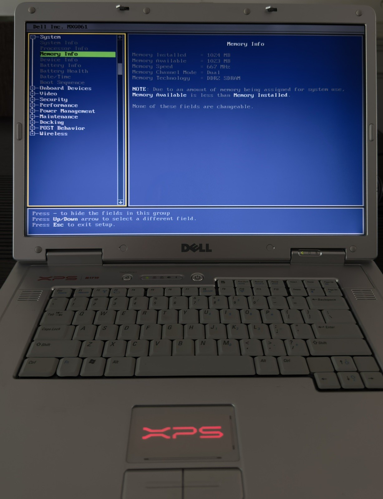 Dell XPS M1710 Retro Gaming Laptop Windows XP, GTX NVIDIA, 7900GS, Intel T2600