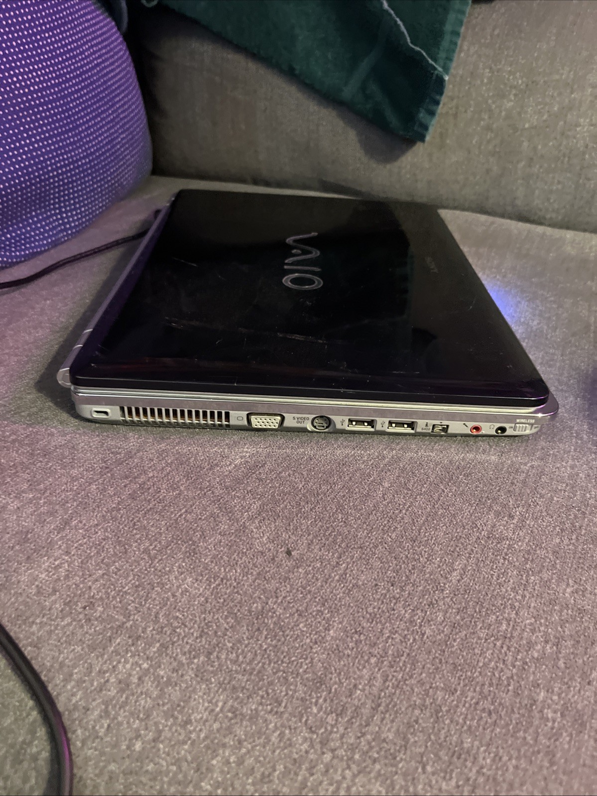 Vintage Sony Vaio PCG-5L2L Windows 10 Core 2 Duo, 4GB RAM, Tested Works