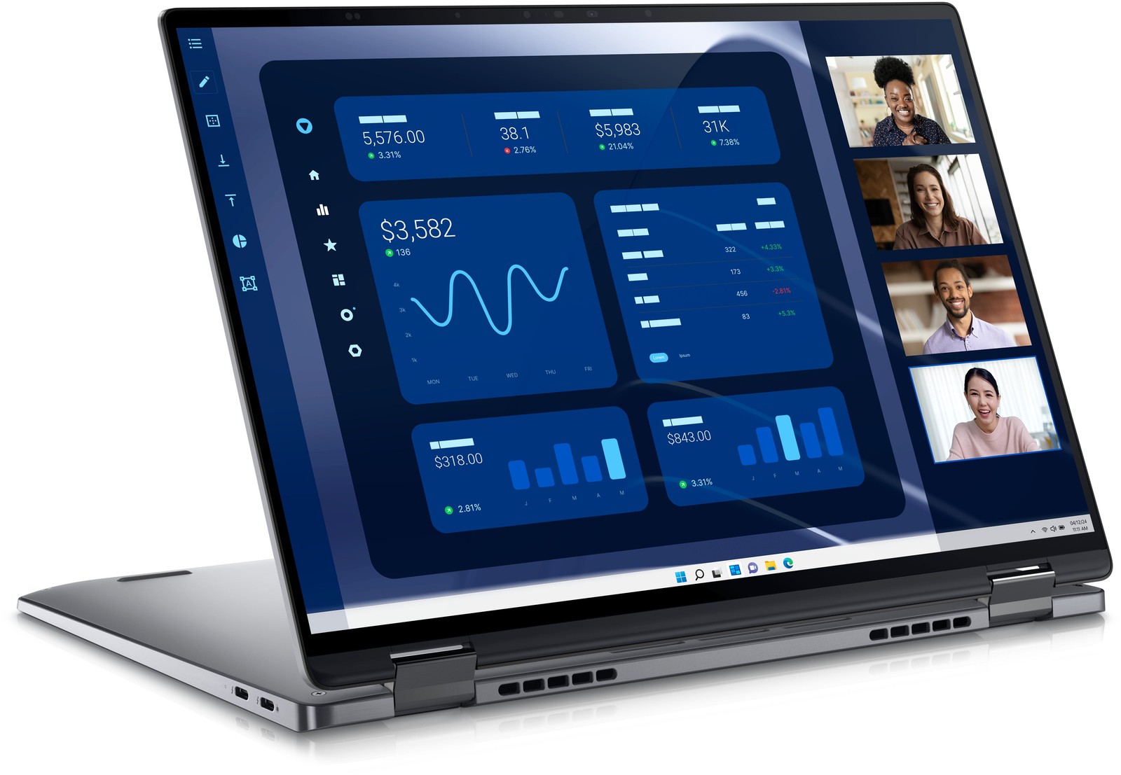Dell Latitude 9450 14″ QHD+ 2-in-1 Notebook, Intel U7,32GB RAM, 512GB SSD,F47JT