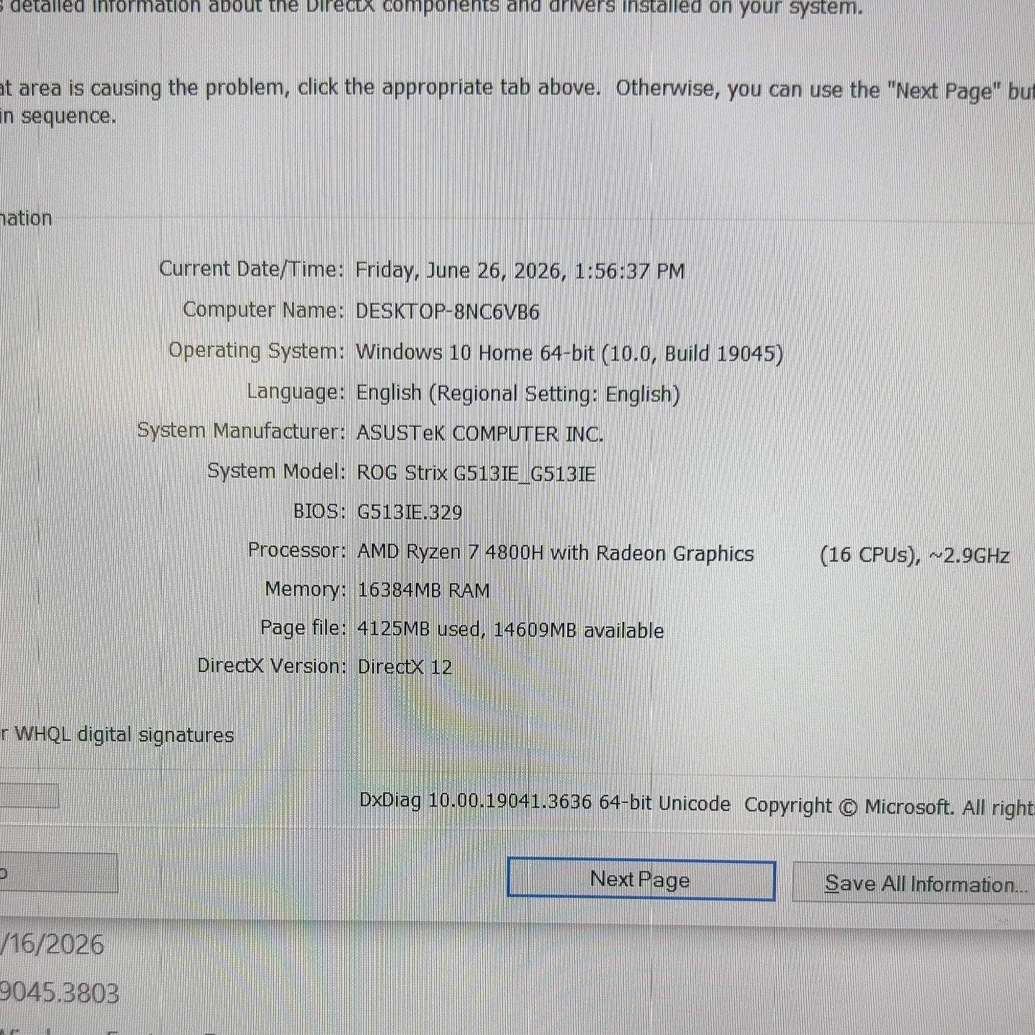 Asus ROG Strix G15 15.6″ Ryzen 7 4800H 2.9GHz 16GB RAM 512GB GeForce RTX 3050 Ti