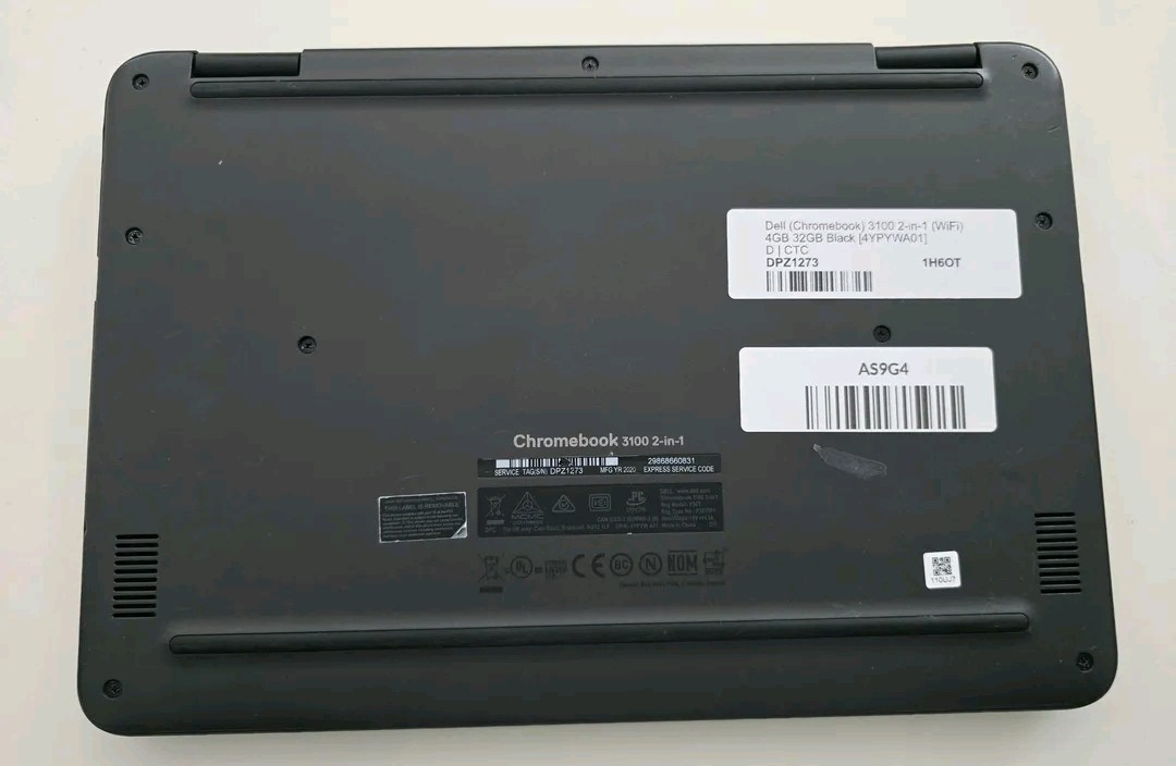 Dell Chromebook 3100 2-in-1 with a 32GB SSD and 4GB RAM