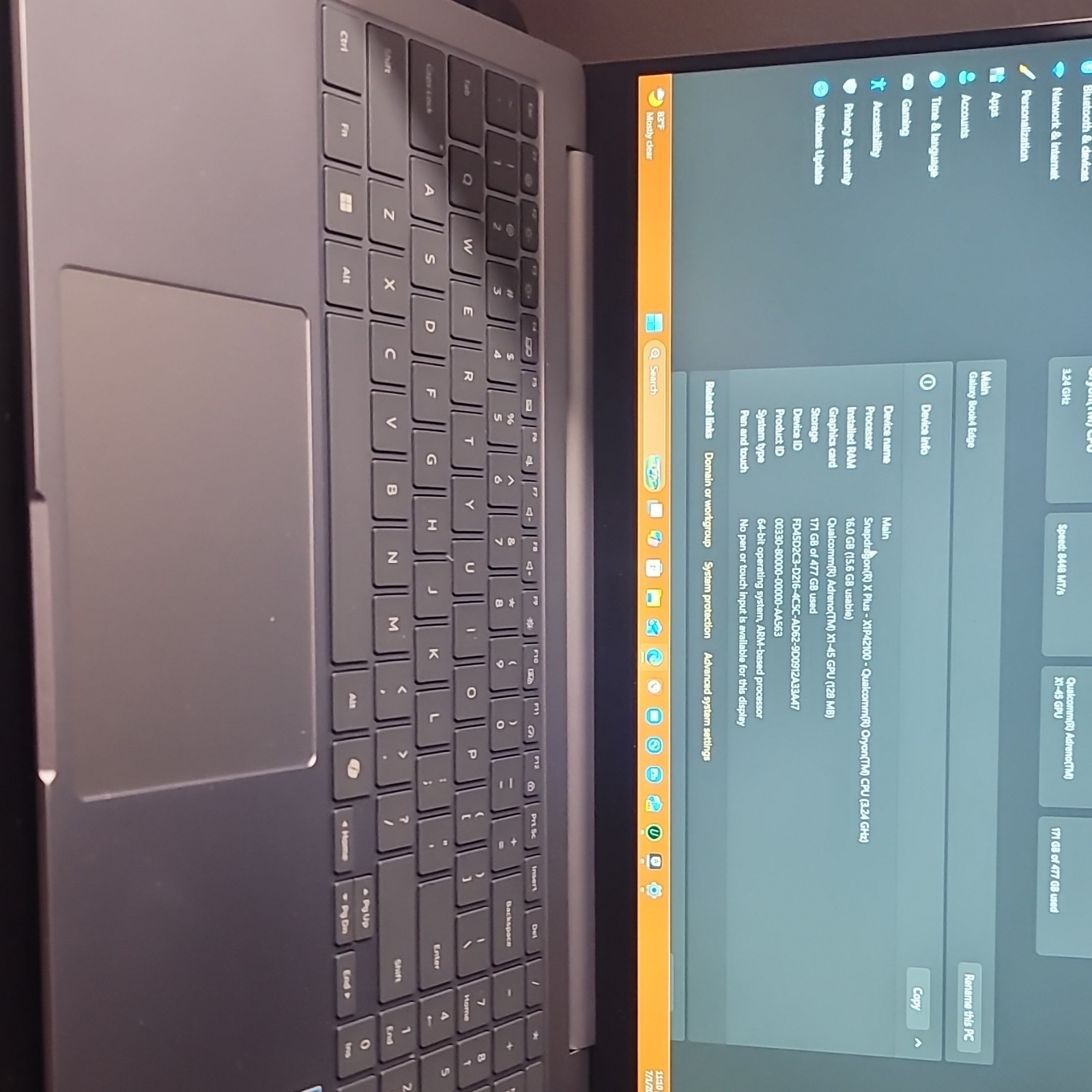 Samsung Galaxy Book4 Edge 14″ Snapdragon X Plus 16GB 477GB SSD Silver W11