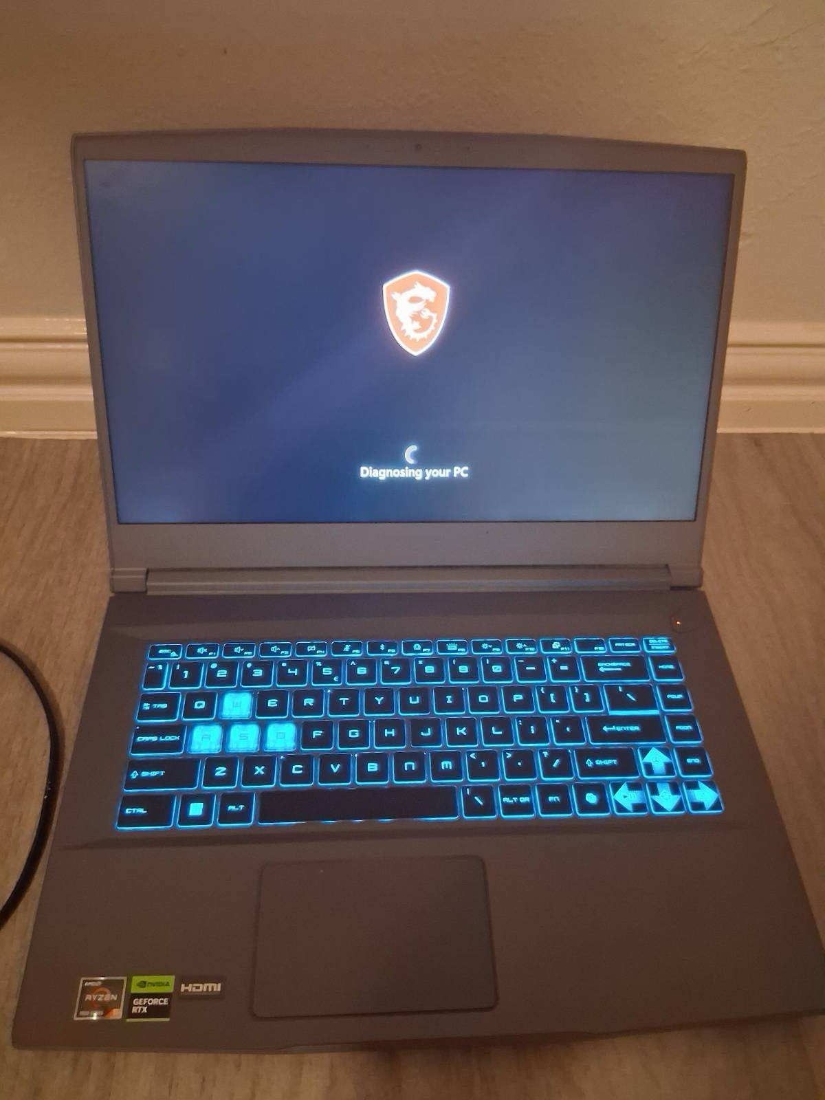 MSI Gaming Laptop 15.6″ AMD Ryzen NVIDIA GeForce RTX Backlit Keyboard Gray