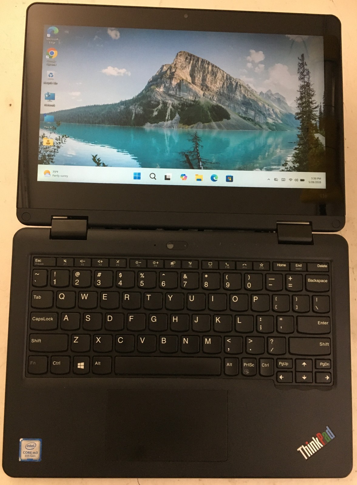 Lenovo ThinkPad 11e Yoga Gen 6 Touchscreen M3-8100Y 1.10GHz 8GB 256GB SSD Win 11