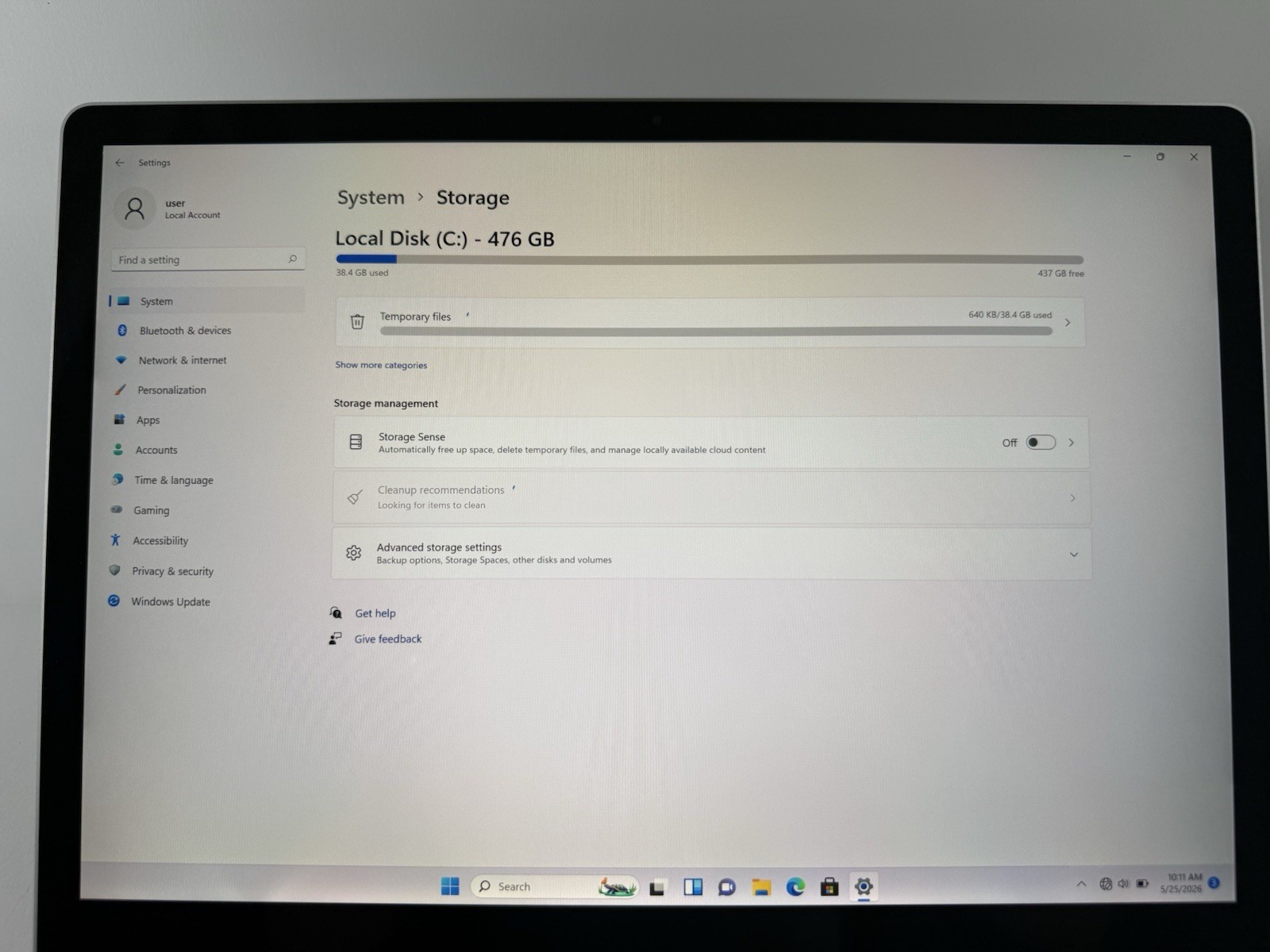 Microsoft Surface Laptop 5 13.5” 1950 Intel Core i7-1265U 16GB RAM 512GB NVME