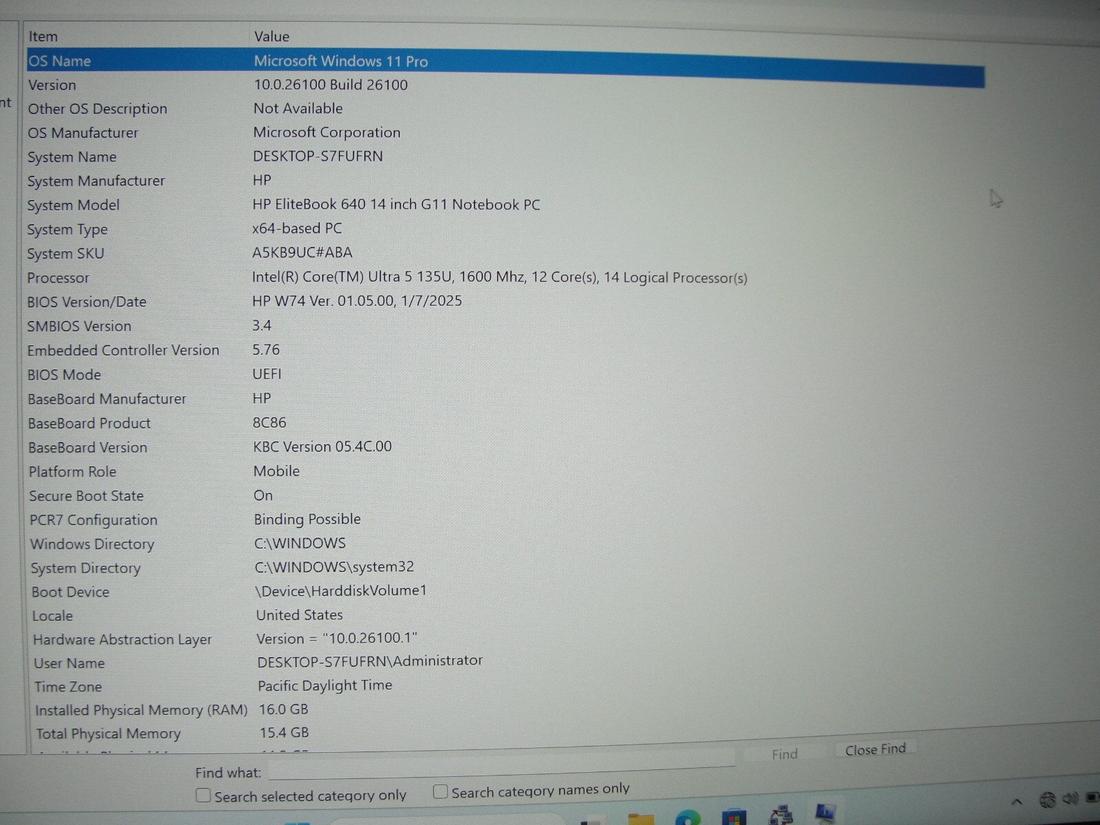 Warranty HP EliteBook 640 G11 14”WUXGA Core Ultra 5 135U 1.6GHz 16GB SSD 256