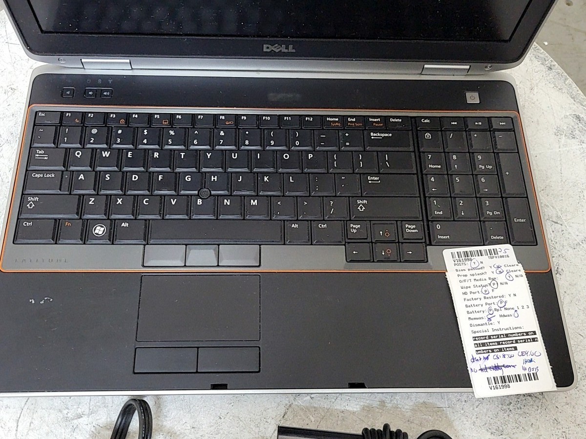 DELL LATITUDE E6520 15.6″ Laptop Core I5-2430M 8GB 256GB SEE NOTES