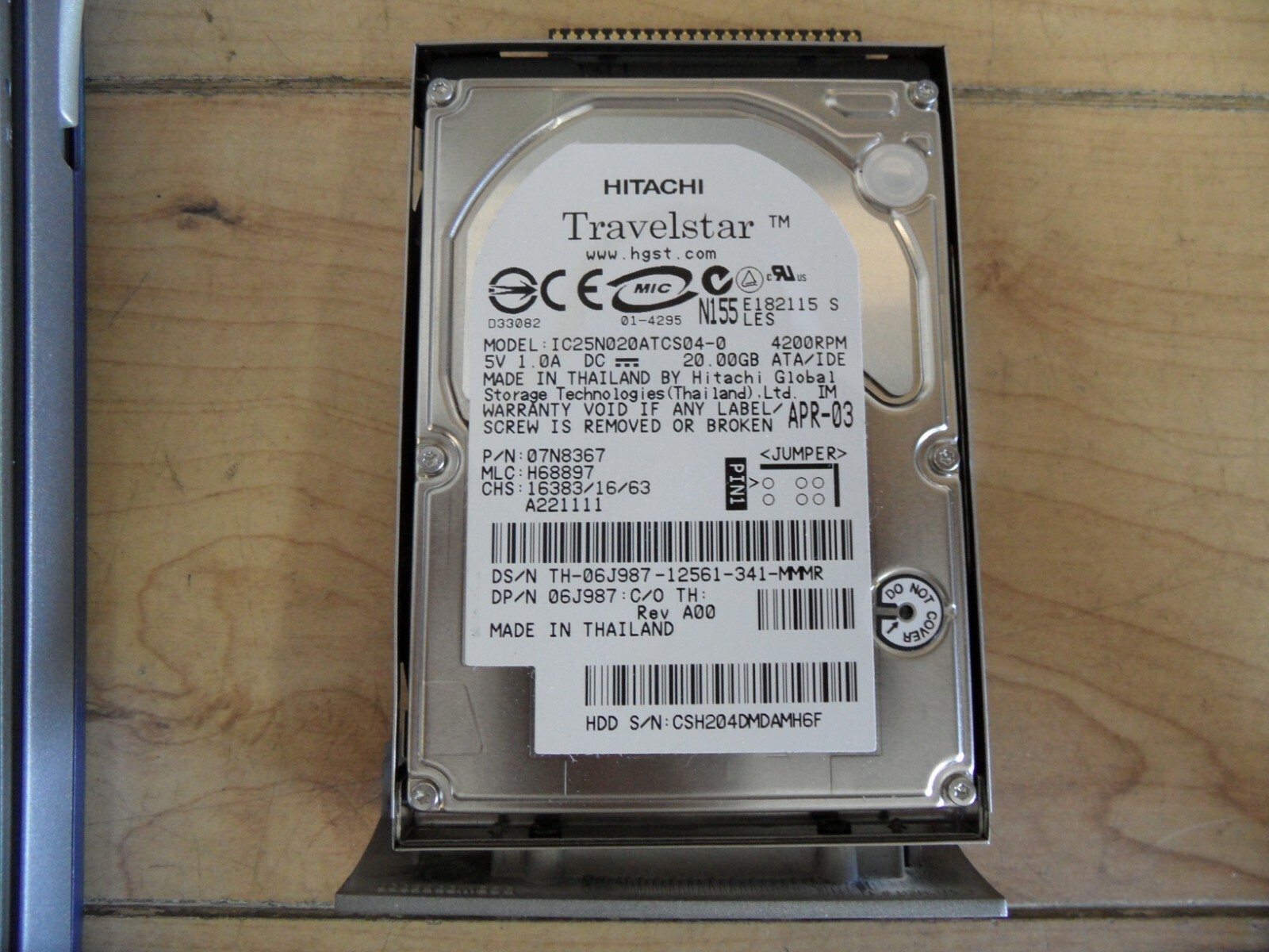 Dell Inspiron 1100 Laptop For Parts Posted Bios Hard Drive Wiped