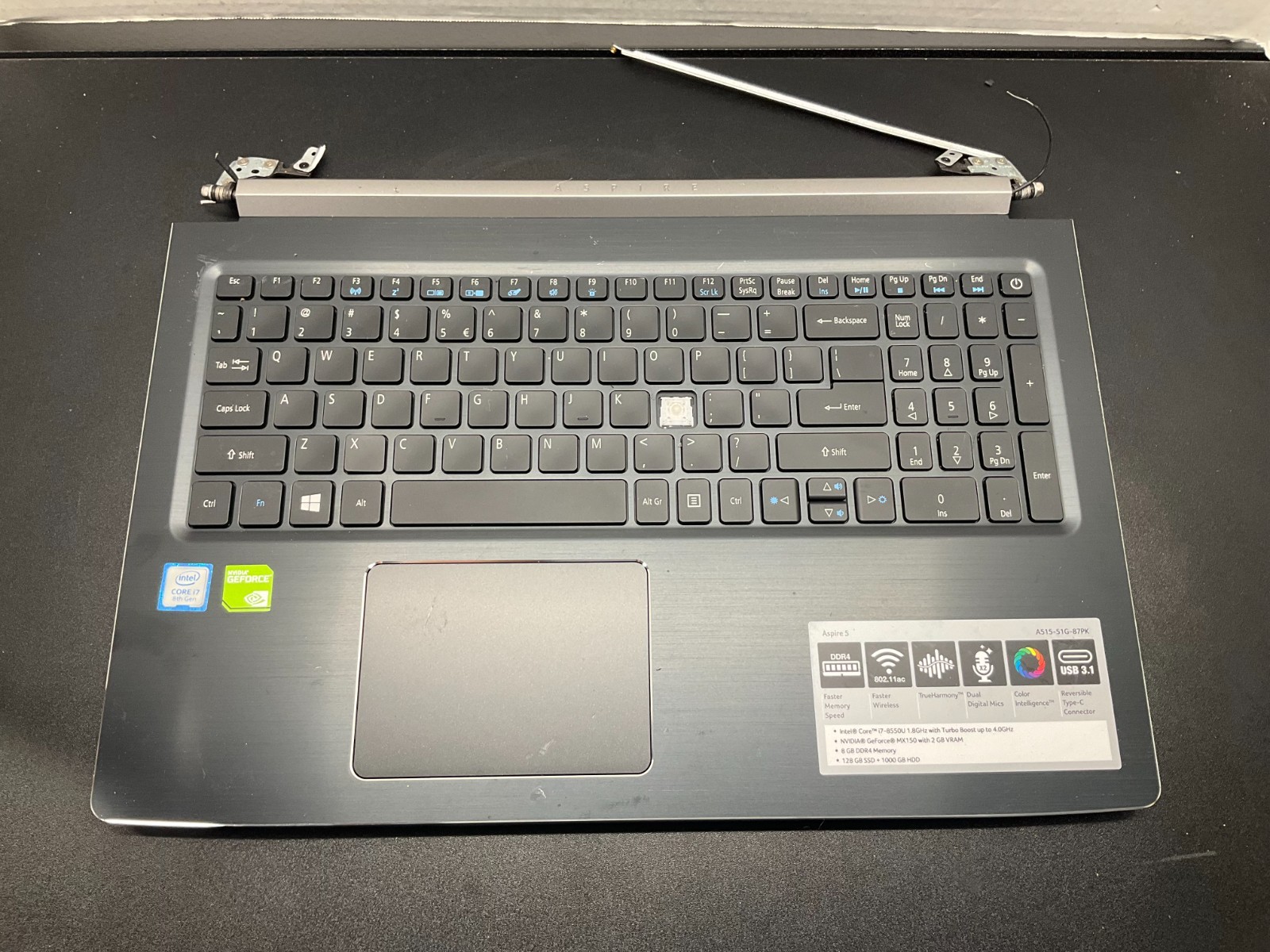Acer Aspire 5 A515-51G-85EX i7-8550U 8GB 1TB 15.6″ FHD GeForce MX150