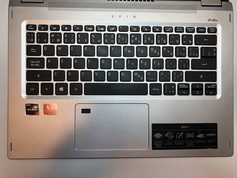 Acer Spin 3 – Ryzen 7 3rd gen – 8GB RAM – 256GB SSD – Convertible Touch Laptop
