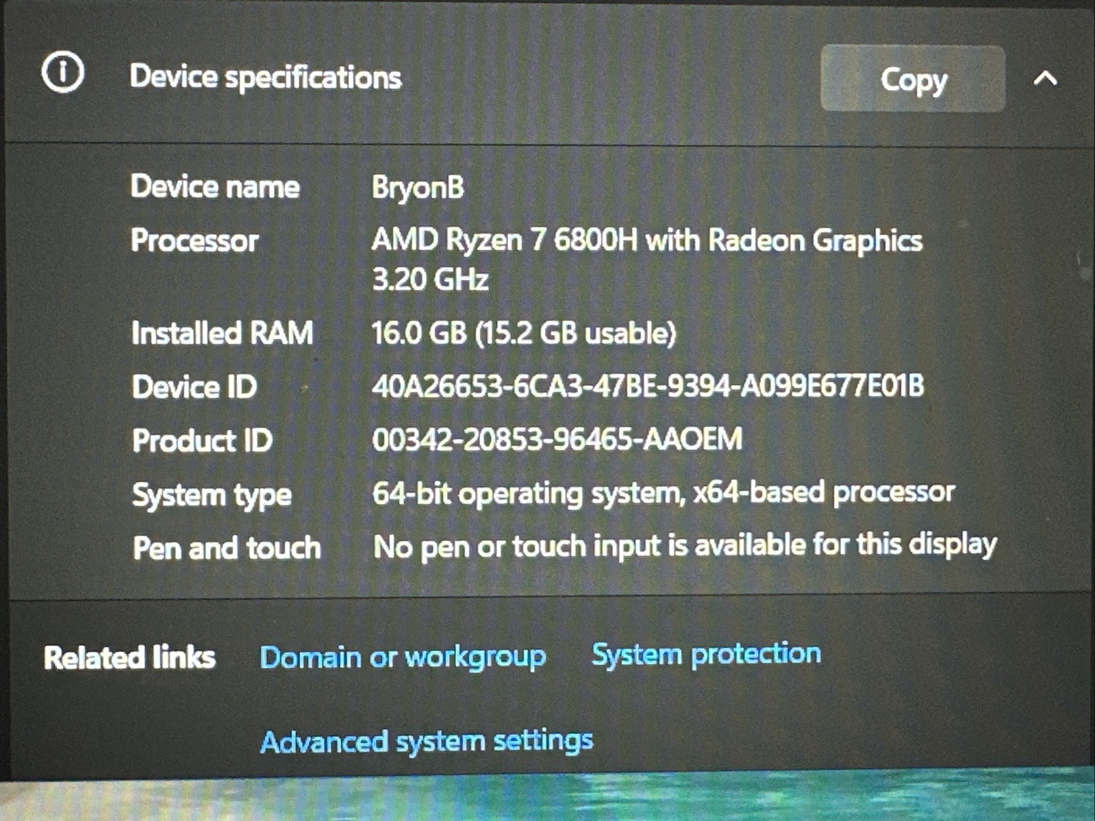 ASUS TUF Gaming A15 Laptop