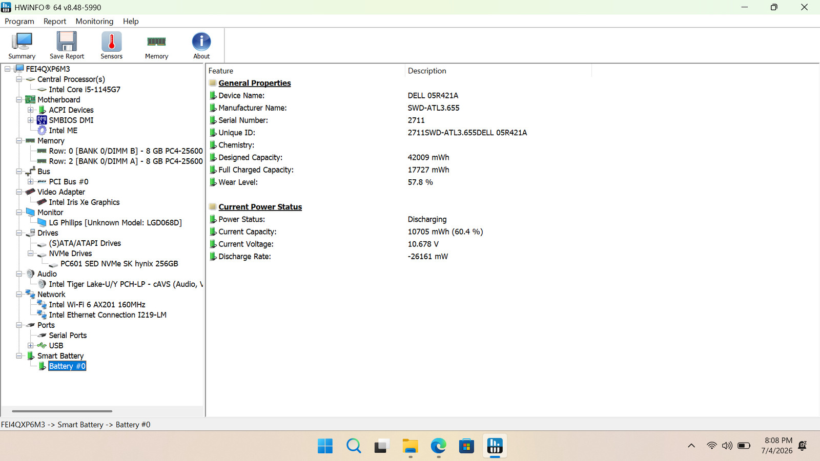 Dell Latitude 5420 14″ FHD Laptop, i5-1145G7, 16GB, 256GB SSD, Windows 11 Pro